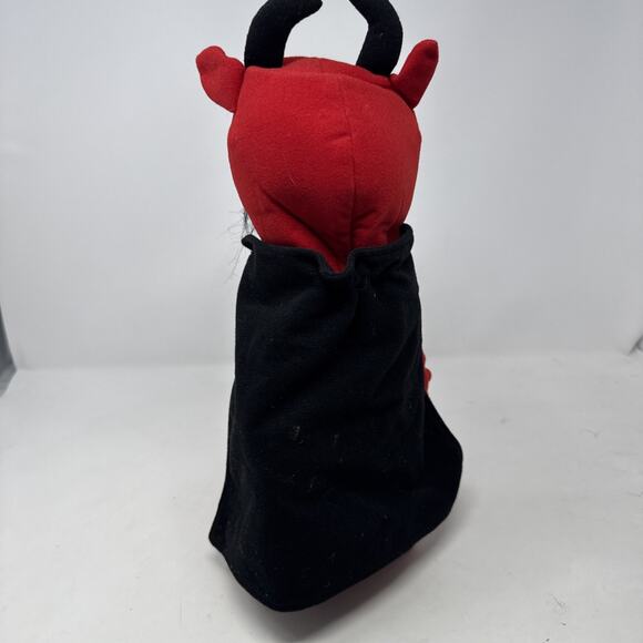 The‎ PUPPET Factory Red Faced Devil Satan Lucifer Toy Plush Evil Hand Puppet PE - Picture 3 of 8
